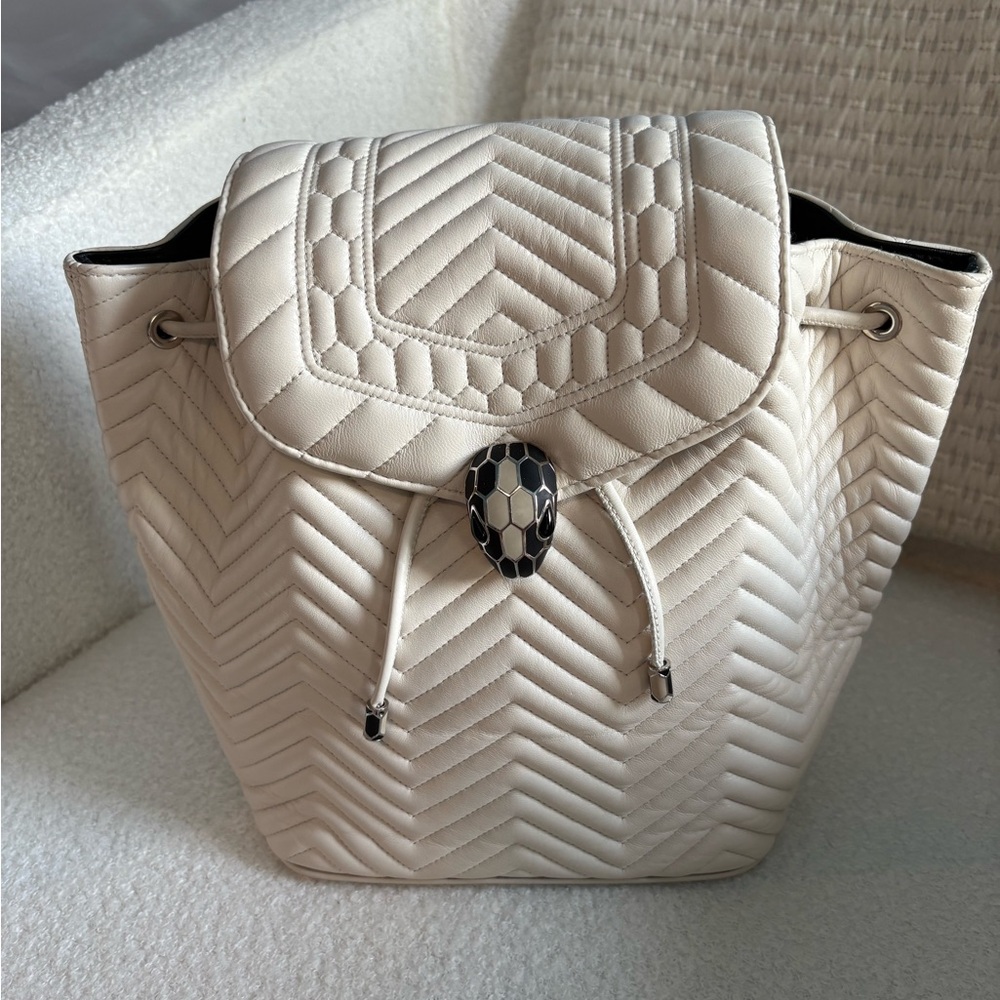 Bvlgari Serpenti Forever Leather Backpack